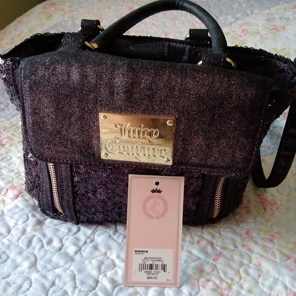 Juicy Couture Purple Sequin Purse